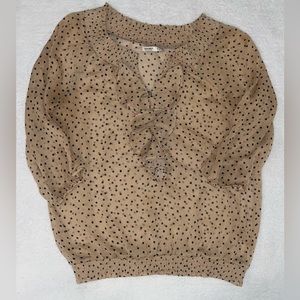 Old Navy Sheer Polka Dot Blouse